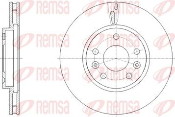 Remsa 62130.10 - Гальмівний диск autozip.com.ua