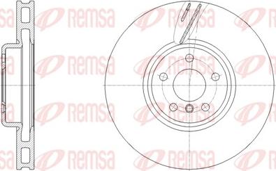 Remsa 62127.10 - Гальмівний диск autozip.com.ua