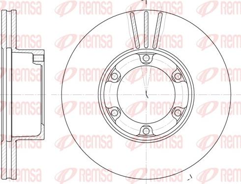 Remsa 6277.10 - Гальмівний диск autozip.com.ua