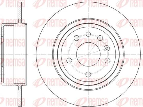 Remsa 6764.00 - Гальмівний диск autozip.com.ua