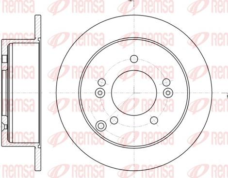 Remsa 6766.00 - Гальмівний диск autozip.com.ua
