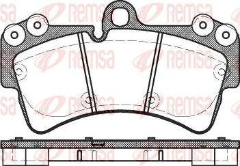 Remsa 0995.00 - Гальмівні колодки, дискові гальма autozip.com.ua