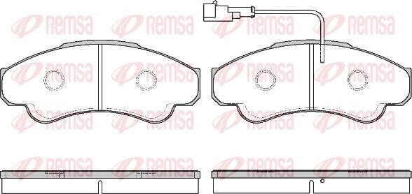 Remsa 0959.11 - Гальмівні колодки, дискові гальма autozip.com.ua