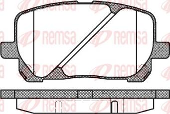 Remsa 0954.00 - Гальмівні колодки, дискові гальма autozip.com.ua