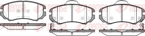 Remsa 0953.02 - Гальмівні колодки, дискові гальма autozip.com.ua