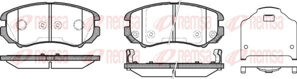 Remsa 0953.12 - Гальмівні колодки, дискові гальма autozip.com.ua