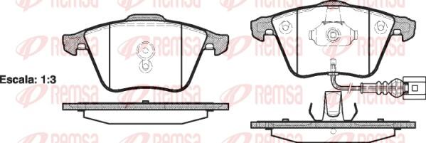 Remsa 0964.41 - Гальмівні колодки, дискові гальма autozip.com.ua