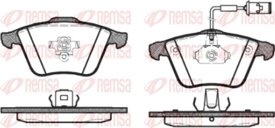 Remsa 0964.52 - Гальмівні колодки, дискові гальма autozip.com.ua