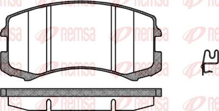 Remsa 0965.01 - Гальмівні колодки, дискові гальма autozip.com.ua