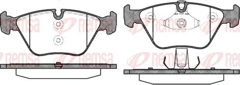 Remsa 0963.10 - Гальмівні колодки, дискові гальма autozip.com.ua