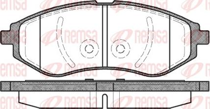 Remsa 0986.00 - Гальмівні колодки, дискові гальма autozip.com.ua