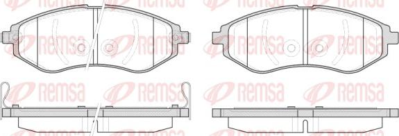 Remsa 0986.02 - Гальмівні колодки, дискові гальма autozip.com.ua