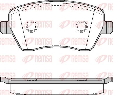 Remsa 0987.00 - Колодка торм. диск. NISSAN MICRA K12. NOTE E11 передн. пр-во REMSA autozip.com.ua