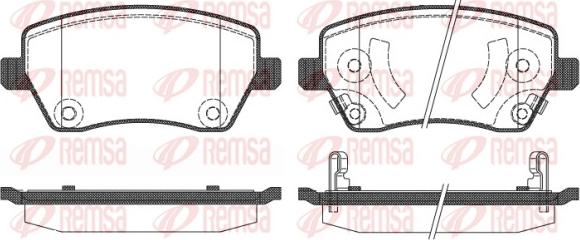 Remsa 0987.02 - Гальмівні колодки, дискові гальма autozip.com.ua