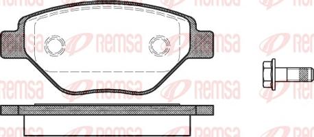 Remsa 0977.00 - Гальмівні колодки, дискові гальма autozip.com.ua