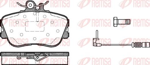 Remsa 0445.02 - Гальмівні колодки, дискові гальма autozip.com.ua