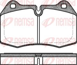 Remsa 0441.00 - Гальмівні колодки, дискові гальма autozip.com.ua