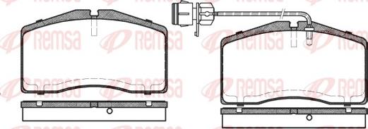 Remsa 0448.02 - Гальмівні колодки, дискові гальма autozip.com.ua