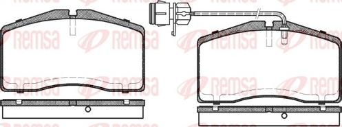 Remsa 0448.12 - Гальмівні колодки, дискові гальма autozip.com.ua