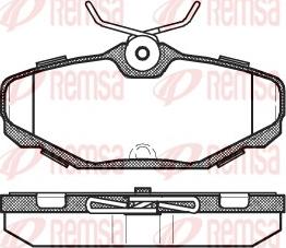 Remsa 0455.00 - Гальмівні колодки, дискові гальма autozip.com.ua