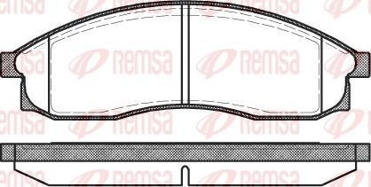 Remsa 0469.00 - Гальмівні колодки, дискові гальма autozip.com.ua