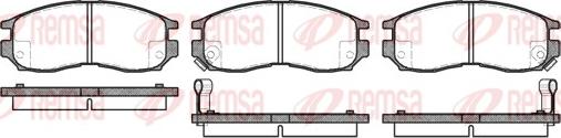 Remsa 0460.02 - Гальмівні колодки, дискові гальма autozip.com.ua