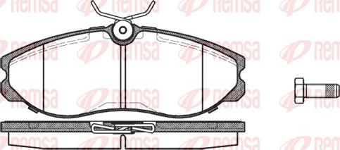 Remsa 0462.00 - Гальмівні колодки, дискові гальма autozip.com.ua