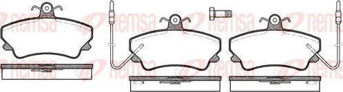 Remsa 0409.02 - Гальмівні колодки, дискові гальма autozip.com.ua