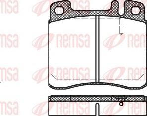 Remsa 0408.00 - Гальмівні колодки, дискові гальма autozip.com.ua