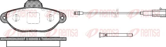 Remsa 0414.21 - Гальмівні колодки, дискові гальма autozip.com.ua