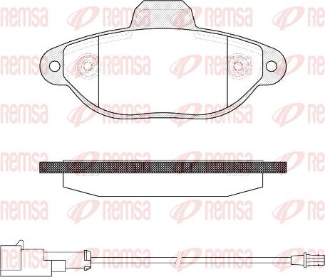 Remsa 0414.22 - Гальмівні колодки, дискові гальма autozip.com.ua