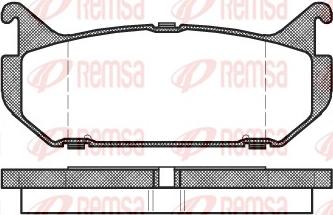 Remsa 0416.00 - Гальмівні колодки, дискові гальма autozip.com.ua