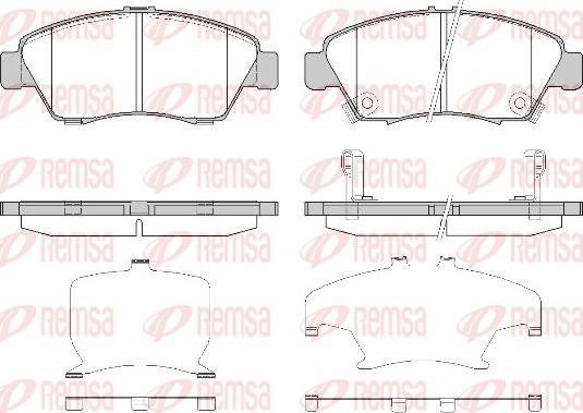 Remsa 0418.32 - Гальмівні колодки, дискові гальма autozip.com.ua