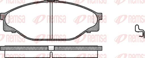 Remsa 0412.20 - Гальмівні колодки, дискові гальма autozip.com.ua