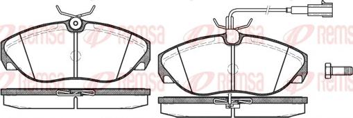 Remsa 0486.11 - Гальмівні колодки, дискові гальма autozip.com.ua