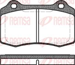 Remsa 0434.30 - Гальмівні колодки, дискові гальма autozip.com.ua