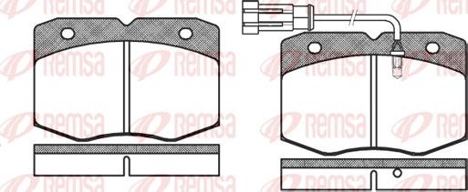 Remsa 0435.12 - Гальмівні колодки, дискові гальма autozip.com.ua