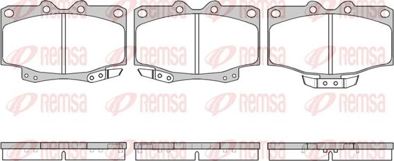 Remsa 0430.04 - Гальмівні колодки, дискові гальма autozip.com.ua