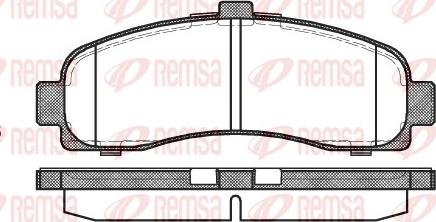 Remsa 0431.10 - Гальмівні колодки, дискові гальма autozip.com.ua