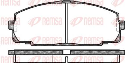 Remsa 0421.00 - Гальмівні колодки, дискові гальма autozip.com.ua