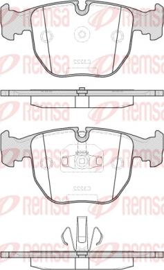 Remsa 0596.20 - Гальмівні колодки, дискові гальма autozip.com.ua