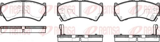 Remsa 0592.52 - Гальмівні колодки, дискові гальма autozip.com.ua