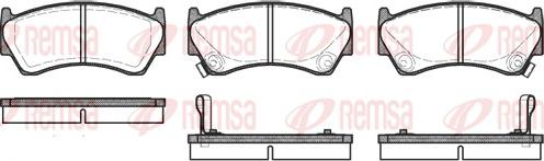 Remsa 0592.02 - Гальмівні колодки, дискові гальма autozip.com.ua