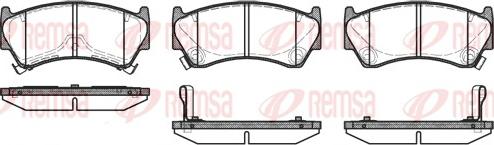 Remsa 0592.12 - Гальмівні колодки, дискові гальма autozip.com.ua