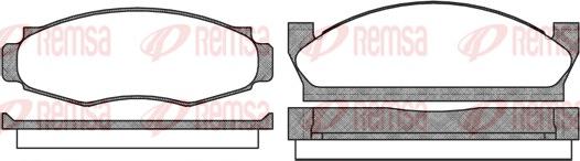 Remsa 0553.00 - Гальмівні колодки, дискові гальма autozip.com.ua