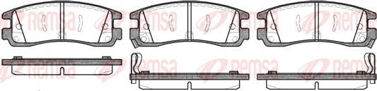 Remsa 0566.22 - Гальмівні колодки, дискові гальма autozip.com.ua