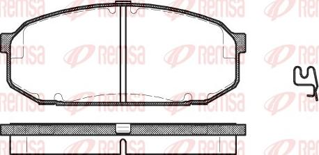 Remsa 0504.02 - Гальмівні колодки, дискові гальма autozip.com.ua