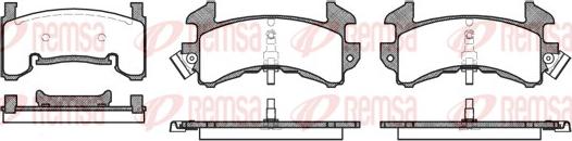 Remsa 0515.00 - Гальмівні колодки, дискові гальма autozip.com.ua