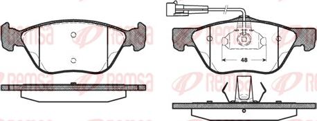 Remsa 0589.02 - Гальмівні колодки, дискові гальма autozip.com.ua