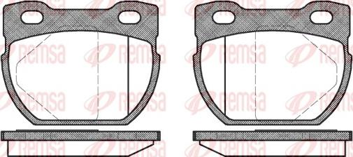 Remsa 0584.00 - Гальмівні колодки, дискові гальма autozip.com.ua